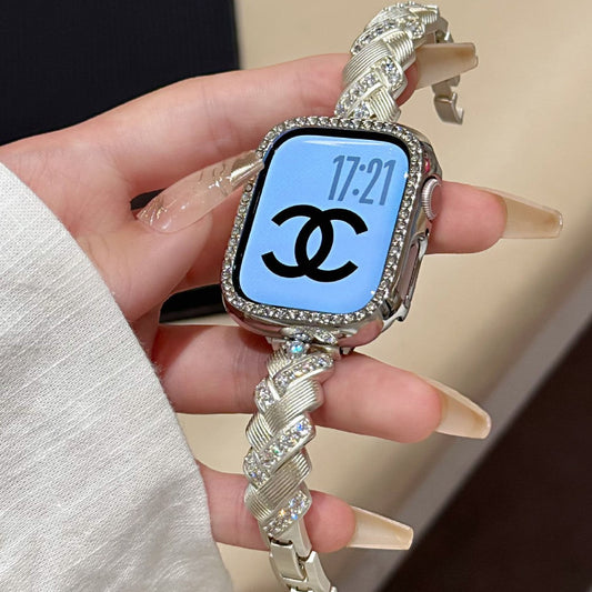 diamond-encrusted Apple Watch band for women