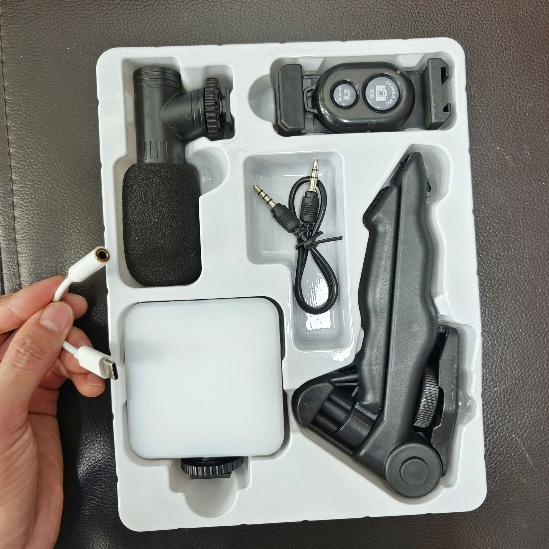 Desktop Beauty Leg Pocket Fill Light with Microphone Single