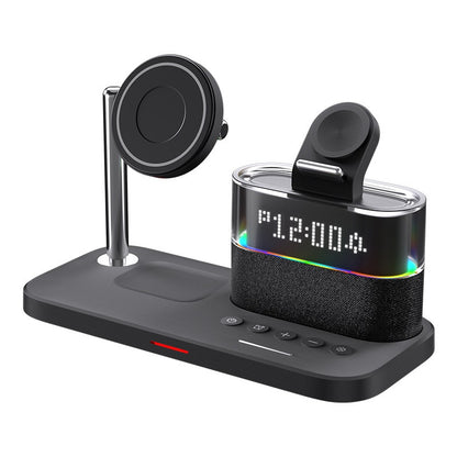 Magnetic 3 in 1 wireless charger clock, suitable for Apple