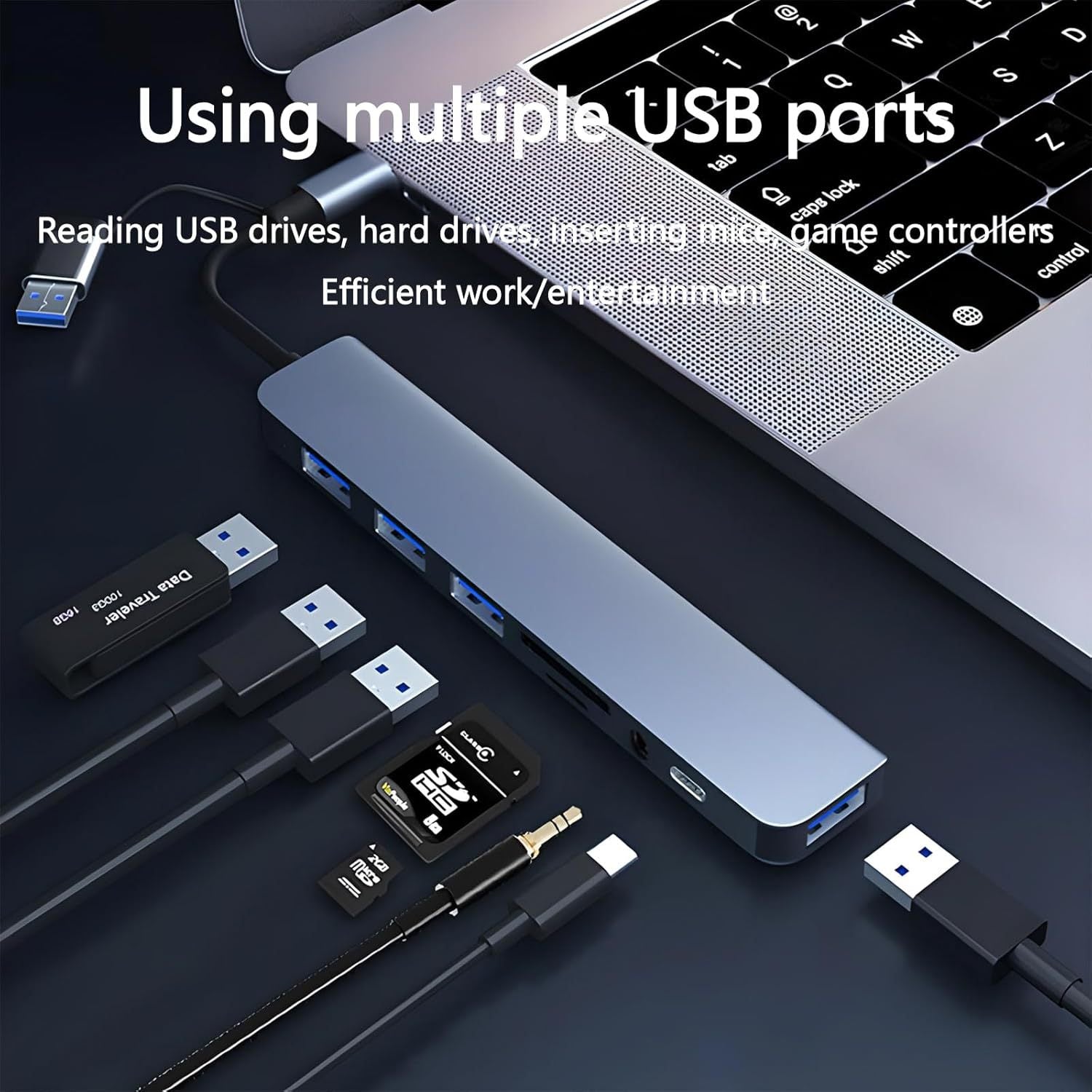 USB3.0 head expansion high speed computer docking station
