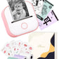 Phomemo Portable Mini Thermal Printer T02 Mini Pocket Label Printer DIY Self-adhesive Sticker Label Machine Various Label Paper
