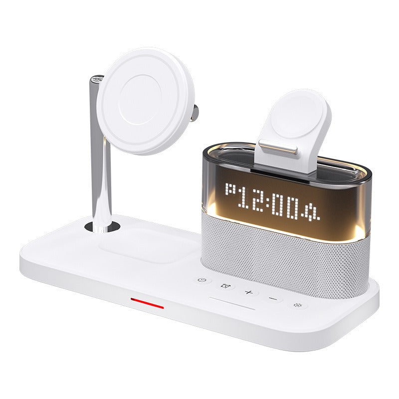 Magnetic 3 in 1 wireless charger clock, suitable for Apple