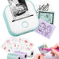 Phomemo Portable Mini Thermal Printer T02 Mini Pocket Label Printer DIY Self-adhesive Sticker Label Machine Various Label Paper
