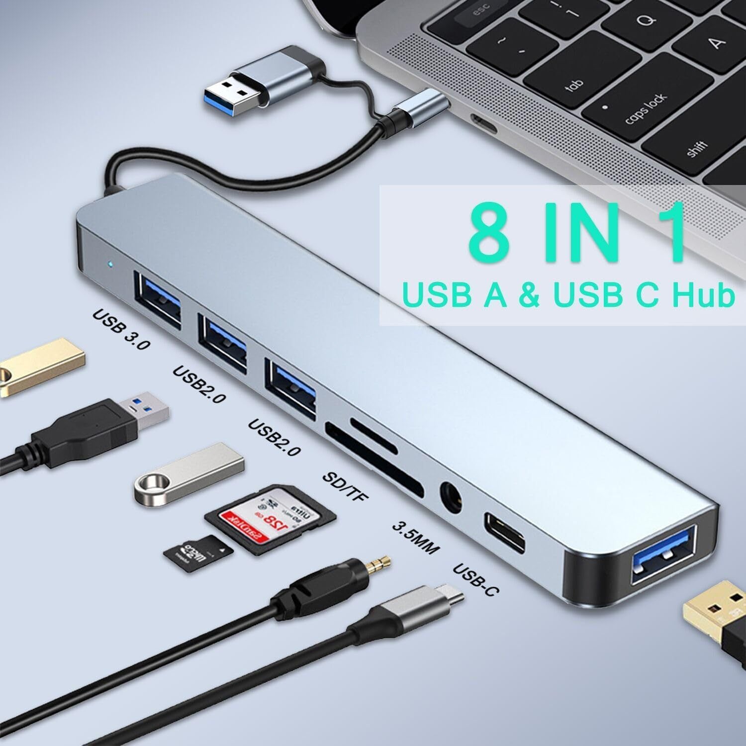 USB3.0 head expansion high speed computer docking station