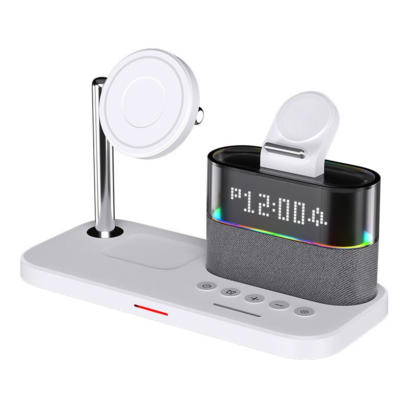 Magnetic 3 in 1 wireless charger clock, suitable for Apple