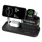 Magnetic 3 in 1 wireless charger clock, suitable for Apple