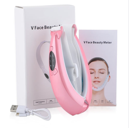 New Micro Current Colorful Light Beauty Slimming Instrument Tool, Intelligent Tuina Hot Apply Lifting V-shaped Slimming