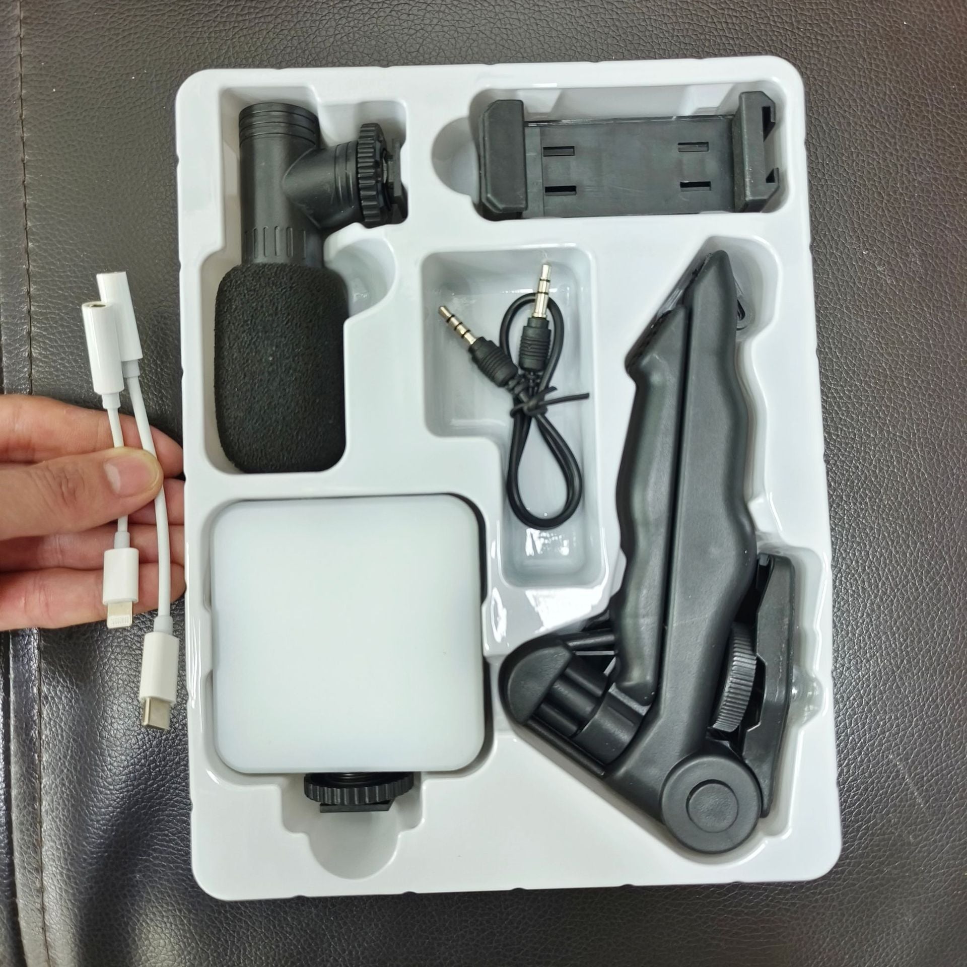 Desktop Beauty Leg Pocket Fill Light with Microphone Single