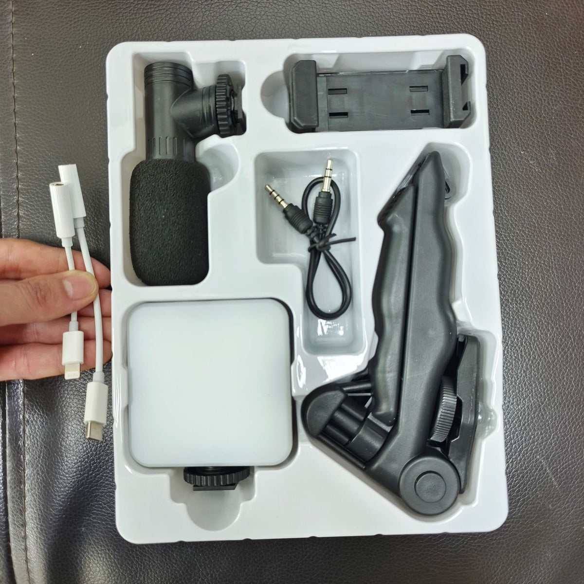Desktop Beauty Leg Pocket Fill Light with Microphone Single