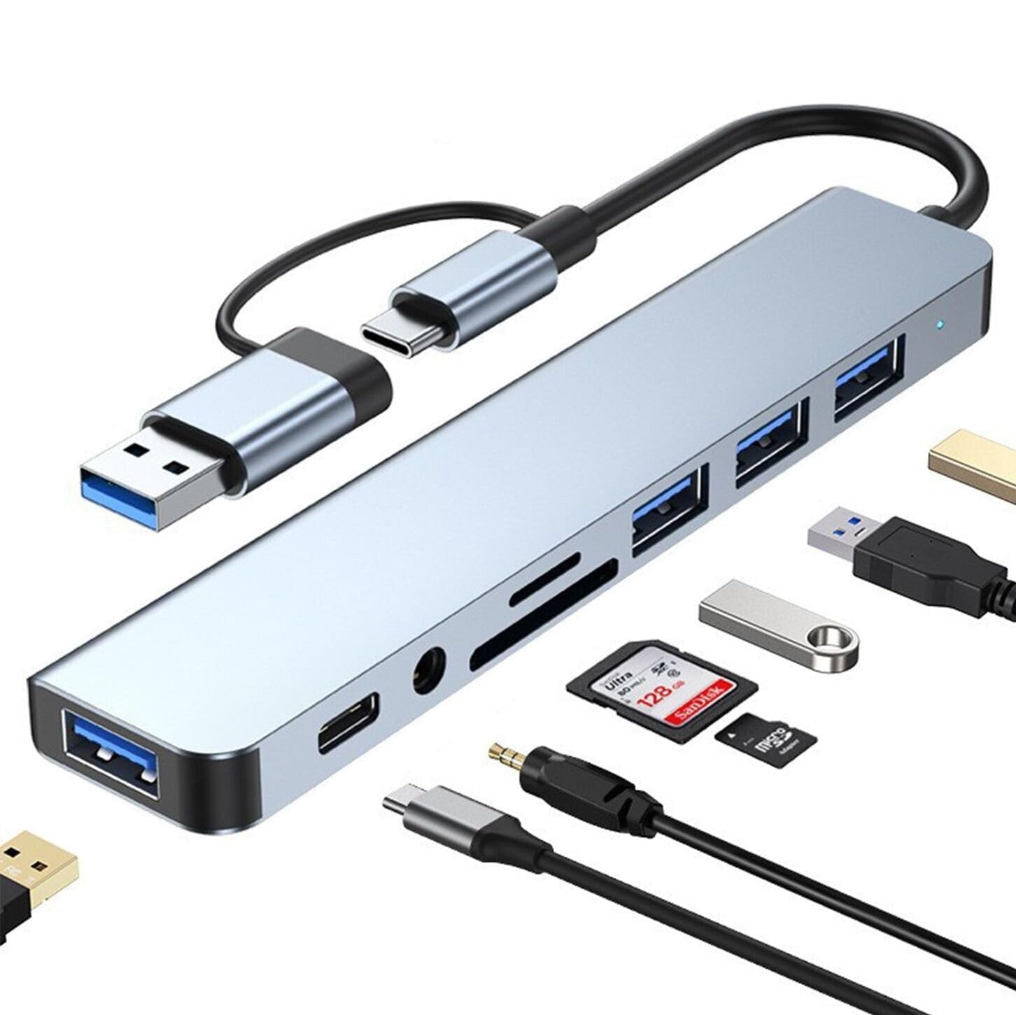 USB3.0 head expansion high speed computer docking station